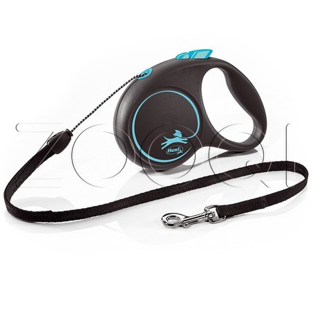 Flexi Рулетка-поводок Black Design S, трос 5 м