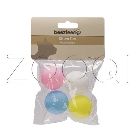 Beeztees Игрушка «Мячик для пинг-понга» для котят, 4 шт