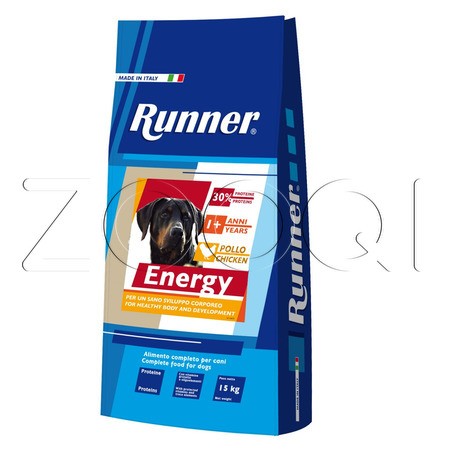 Runner Adult Energy для активных взрослых пород собак всех пород (курица)