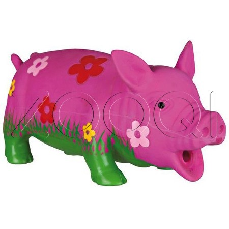Игрушка из латекса "TRIXIE" "Свинка с цветами"