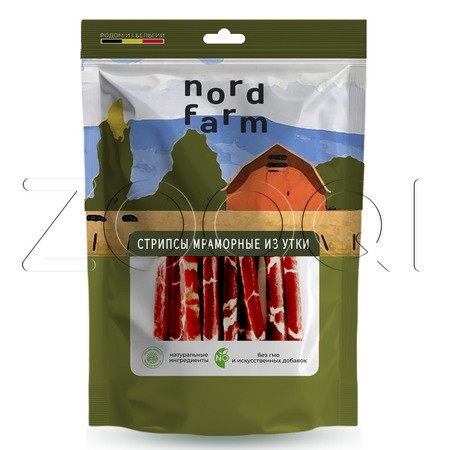 Nord Farm Лакомство Стрипсы мраморные из утки для собак