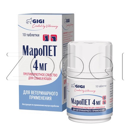 МароПЕТ Таблетки для собак и кошек, 4 мг