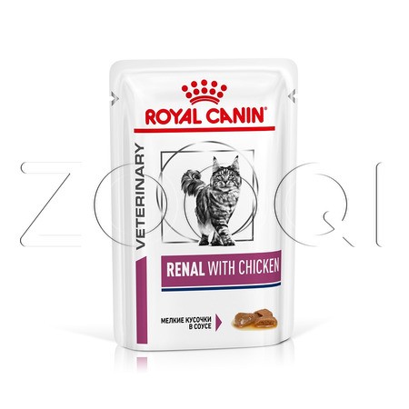 Royal Canin Renal (мелкие кусочки в соусе с курицей), 85 г