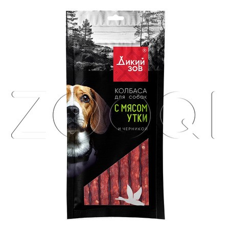 TiTBiT Колбаса с мясом утки и черникой для собак «Дикий Зов», 85 г