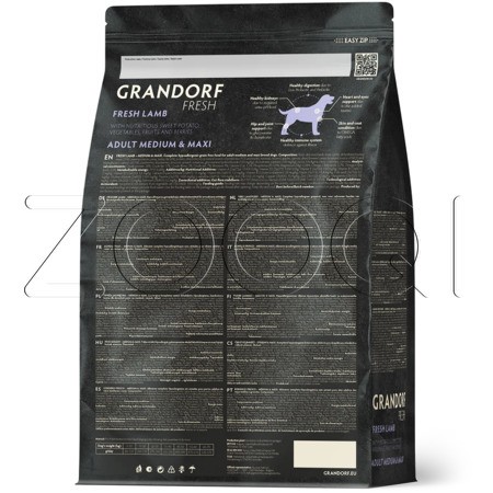 Корм Grandorf Dog Fresh Adult Medium/Maxi для собак (ягненок, батат)