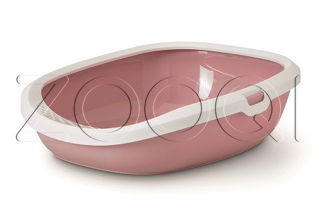 Туалет "SAVIC" "Gizmo Medium" для кошек, 44х35,5х12,5 см, пластик, розовый