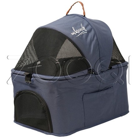 Mr.Kranch Коляска прогулочная двойная для собак и кошек, голубая