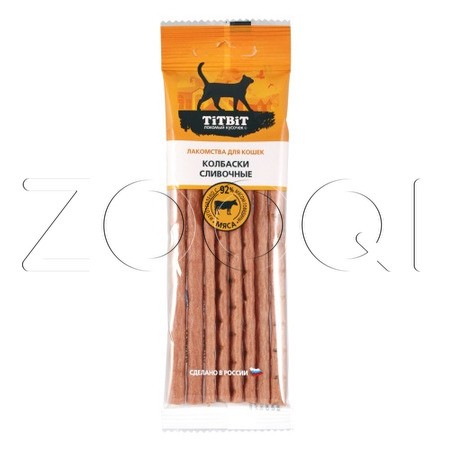 TiTBiT Колбаски Сливочные для кошек «Золотая коллекция», 30 г