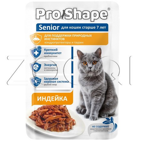Пауч ProShape Senior для кошек (индейка), 75 г