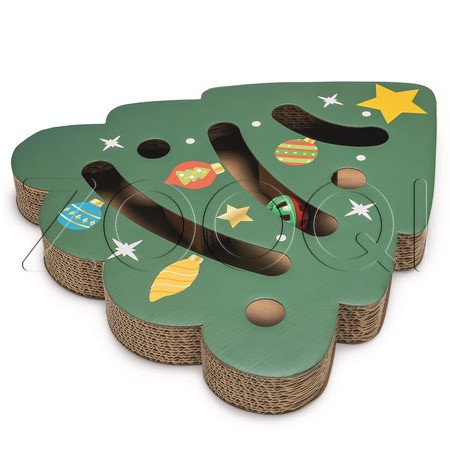 Beeztees Когтеточка-игрушка «Рождественская ель», 42x40x4,5 см