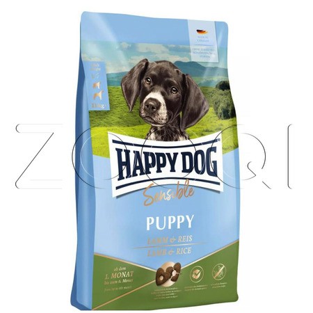 Happy Dog Sensible Puppy Lamm & Reis до 6 месяцев