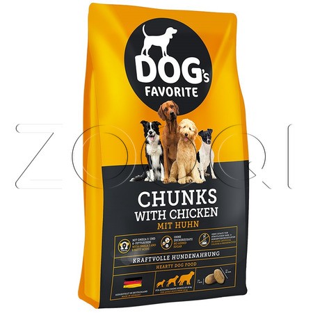 Happy Dog Dog's Favorite Chunks with chicken 22/8 (курица), 15 кг
