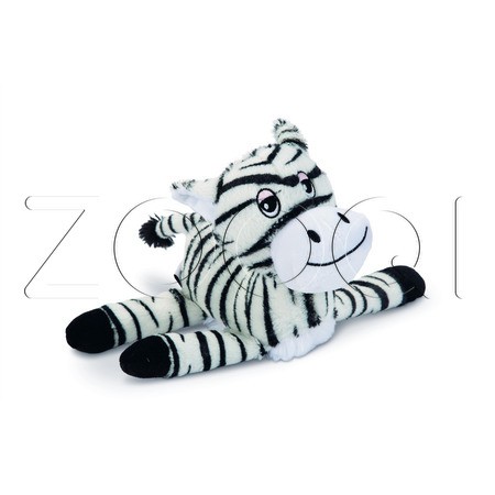 Beeztees Игрушка для собак плюшевая зебра «Zappy», 25 x 17 x 10 см