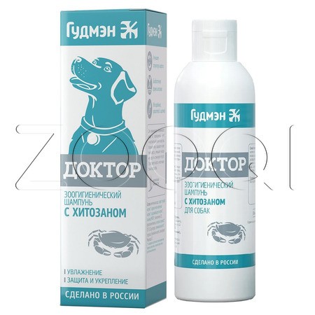 Шампунь «Доктор» с хитозаном для собак, 200 мл