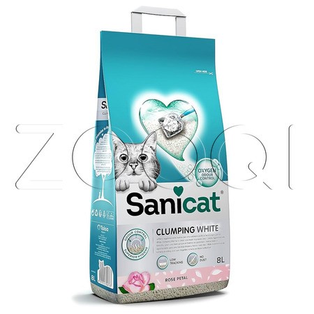 Наполнитель Sanicat Clumping White Rose для кошачьего туалета