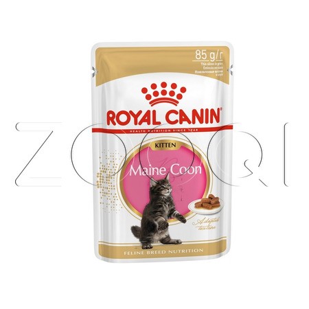 Royal Canin Kitten Maine Coon (кусочки в соусе), 85 г