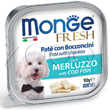 Monge Dog Fresh Adult для взрослых собак всех пород (треска), 100 г