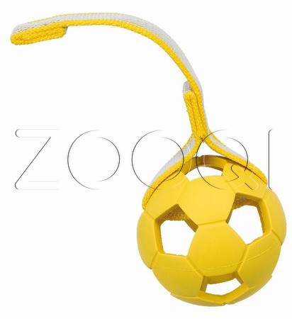 Игрушка "TRIXIE" для собак, Sporting ball on strap, каучук, о 7 * 22 cm