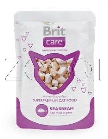 Brit Care Cat White Fish Pouch, 80 г