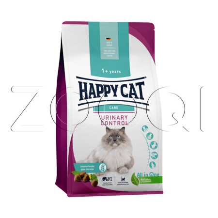 Корм Happy Cat Sensitive 1+ Urinary Control для кошек (мясо, рис)