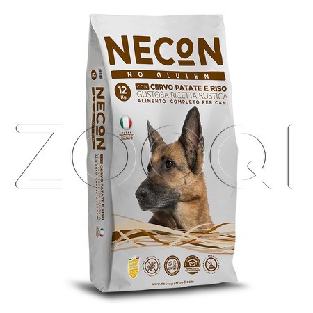 Necon Dog Adult All Breed No Gluten Deer Potato для взрослых собак всех пород (оленина, картофель)
