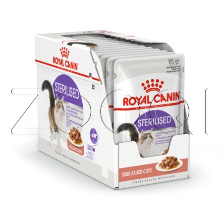 Royal Canin Sterilised (мелкие кусочки в соусе), 85 г