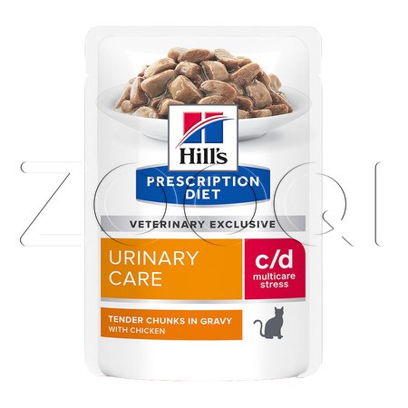 Hill's c/d Multicare Urinary Stress для кошек с курицей, 85 г