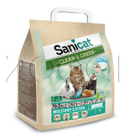 Наполнитель Sanicat Clean & Green Cellulose