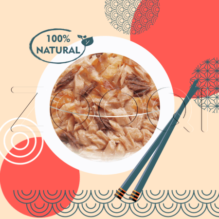 Пауч INABA CIAO Kinnodashi для кошек (тунец Магуро и Кацуо, краб сурими), 60 г