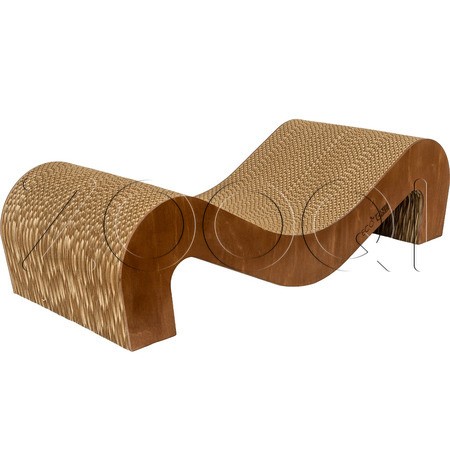ECO ONE Картонная когтеточка «Мира Maxi», 60х23х16 см