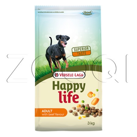 Happy Life Adult with Beef Flavour (говядина)