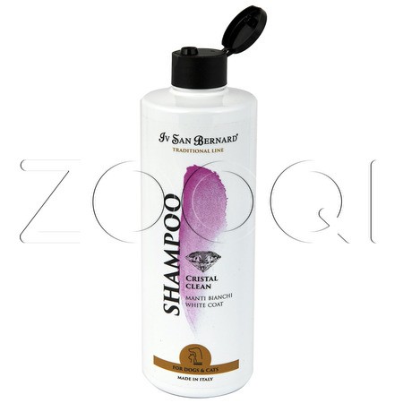 Iv San Bernard Traditional Line Cristal Clean Шампунь для устранения желтизны шерсти питомцев, 500 мл