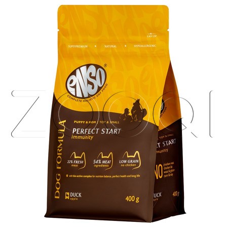 Корм ENSO Dog Formula Perfect Start для щенков (утка, яблоко)