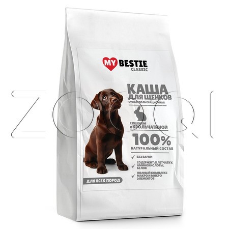 Каша MуBestie Classic для щенков (пшено, крольчатина)