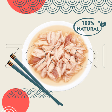 Консерва INABA CIAO Toromi для кошек (куриное филе, тунец Кацуо, мальки ширасу), 80 г