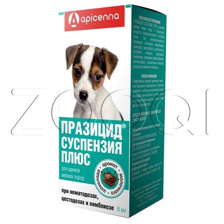 Празицид-суспензия Плюс для щенков мелких пород, 6 мл