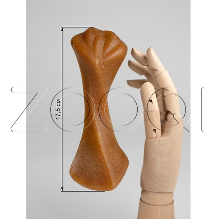 INDIGO Игрушка Кость «N 17» с древесным волокном для собак, 17,5x7 см