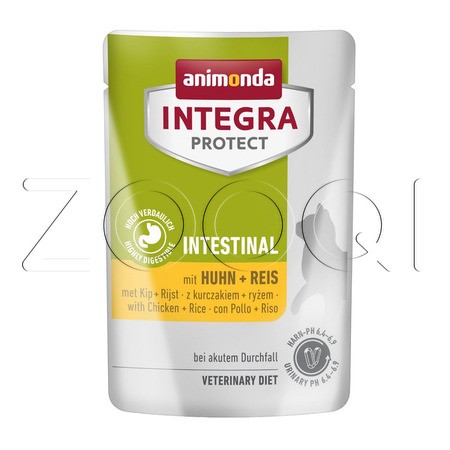 Пауч Animonda Integra Protect Intestinal для кошек (курица, рис), 85 г