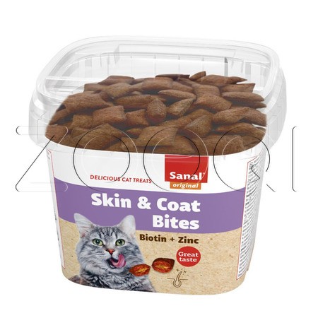 Sanal Skin & Coat Bites Подушечки для кожи и шерсти кошек