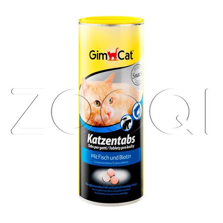 Витамины GimCat Katzentabs с рыбой и биотином для кошек