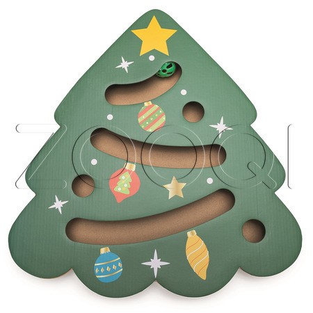 Beeztees Когтеточка-игрушка «Рождественская ель», 42x40x4,5 см