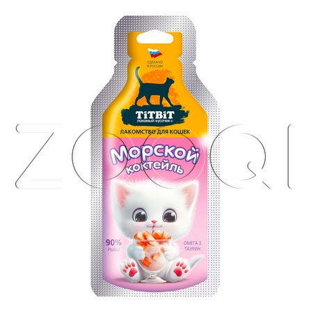 TiTBiT Лакомство Морской коктейль для кошек, 15 г