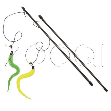 Beeztees Удочка «Гусеница» для кошек, в ассортименте, 48 см