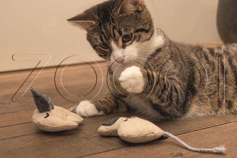 Beeztees Игрушка для кошек «Мышь Кода», 9,5 x 9 x 5 см