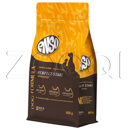 Корм ENSO Dog Formula Perfect Start для щенков (утка, яблоко)