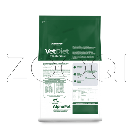 Корм AlphaPet Vet Diet Hypoallergenic для собак