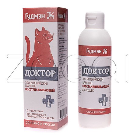 Шампунь «Доктор» восстанавливающий для кошек, 200 мл