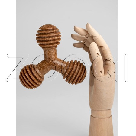 INDIGO Игрушка Пул «N 1Б» с древесным волокном для собак, 13,5x13,5 см