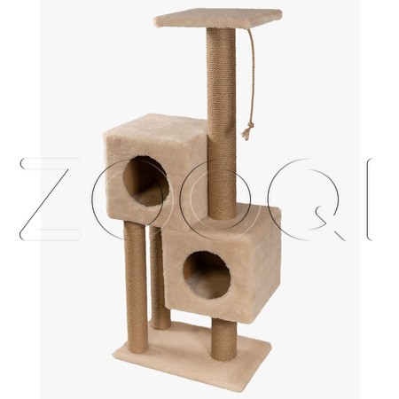 Cat House Игровой комплекс «Двойной домик» (джут), 127 см