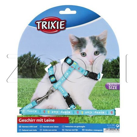 Шлейка с поводком "TRIXIE" для котят «Junior», нейлон